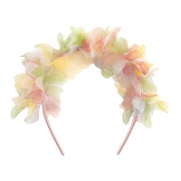 Multicolor bloemen diadeem voor een fee