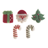 Assortiment Kerstsuikerfiguren - Dekora - 12 stuks