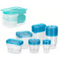 Tuppers van verschillende groottes - 50 stuks