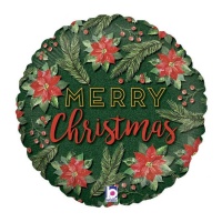 Merry Christmas ronde ballon van 46 cm - Grabo
