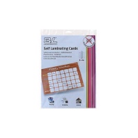 Zelflaminerende transparante folie van 21 x 29,7 cm - 3 stuks