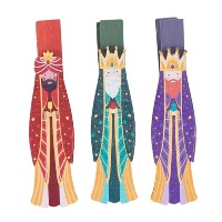 Kerstclips van de Drie Koningen - 6 stuks