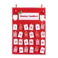 Adventskalender van kabouters 50 x 70 cm