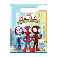 Spidey plastic zakjes - 6 stuks