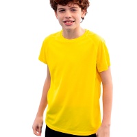 Ademende polyester 100% kinder t-shirt van 135 g - 1 stuk