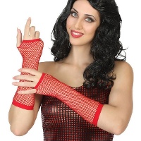 Lange net-handschoenen