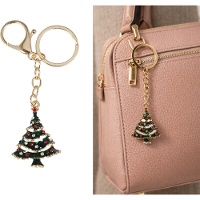 Kerstboom-sleutelhanger van 11 cm