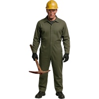 Groene overall voor volwassenen