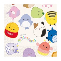 Squishmallows-servetten 16,5 x 16,5 cm - 20 stuks