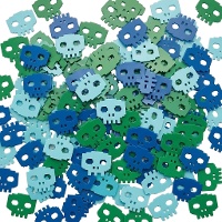 Confetti van gekleurde schedels van 56,6 gr