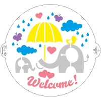 Welkomstsjabloon voor baby van 25 cm - Decora