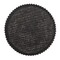 Placemat van 38 cm met kleine kwastjes - 1 stuk