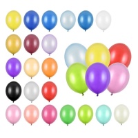 Metallic-gecoate latex ballonnen van 30 cm - PartyDeco - 10 stuks