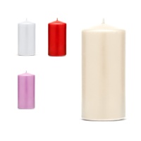 Gekleurde kaarsen van 6 X 15 cm - 6 stuks