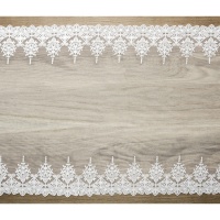 Tafelloper van 45 cm wit decoratief kant - 9 m