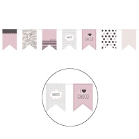 Papieren slinger met sweets ontwerp van 1,90 m