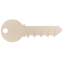 Sleutelvormige Sleutelhanger - DCasa - 1 Stuk