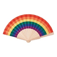 Houten regenboogwaaier