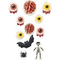 Assortiment van Halloween-suikerfiguurtjes - Scrapcooking - 8 stuks