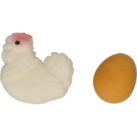 Suikerdecoraties kuikentjes en eieren - FunCakes - 12 stuks