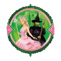Wicked-ballon met Glinda en de Boze Heks van Oz - 46 cm