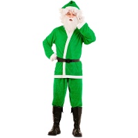 Kleurrijke Kerstman kostuum voor heren