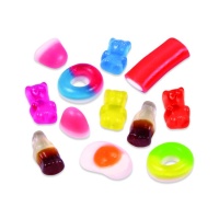 Gemengde zak met gummi snoepjes en drop - Fini clear little mix - 90 gr