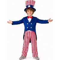 Kinderkostuum van Uncle Sam