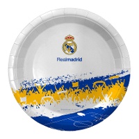 Real Madrid fan bord van 18 cm - 8 stuks