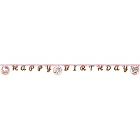 Happy Birthday-slinger met Hello Kitty en Kuromi