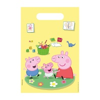 Peppa Pig papieren zakjes - 8 stuks