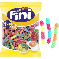 Meerkleurige zure wormen - Fini - 1 kg