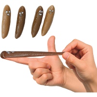 Vliegende poepjes met grappige gezichten - set van 4