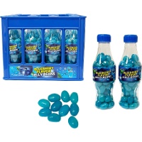 Frisdrankflesjes gevuld met snoepjes met bosbessensmaak, 60 g - 12 stuks