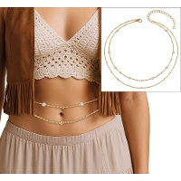 Hippie-heupketting met sierstenen