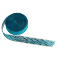 Strass lint 8 rijen voor blauwe taart - 10 m