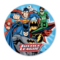 Eetbare schijf van Justice League van 20 cm