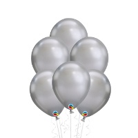 Chromen latex ballonnen van 17,7 cm - Qualatex - 100 stuks