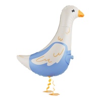 Loopende gans folieballon 69,5 x 47,5 cm