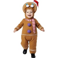 Gingerbreadman-kostuum voor baby's