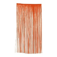 Gordijn van 2 x 1 m oranje of zwart - 1 eenheid