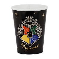 Harry Potter-bekers met het Hogwarts-embleem, 250 ml - 6 stuks