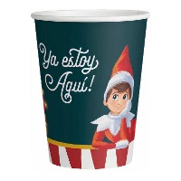 Kwajongensachtige Elf The Elf on the Shelf bekers van 270 ml - 6 stuks