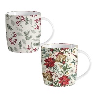 Kerstbloem mok 350 ml - 1 stuk