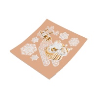 Metallic slee raamdecoratie sticker