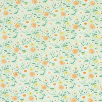 Katoenen Jersey Stof Marguerites - Katia