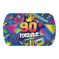 Dienblad '90s Forever' 39 x 24 cm - 1 stuk