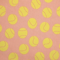 Katoenen Jersey Stof Pink Balls - Katia
