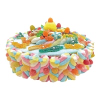 Kleurrijke snoeptaart van marshmallows van 700 gr