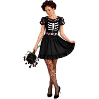 Zwart Catrina-kostuum voor dames